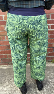 Berserk Blue Palm cotton band pant