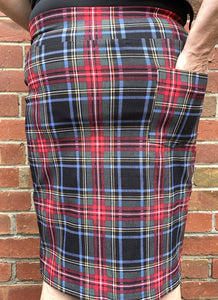 Berserk Tartan Tube stretch skirt