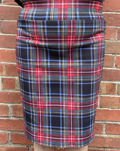 Berserk Tartan Tube stretch skirt