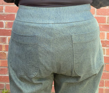 Load image into Gallery viewer, Berserk Green Overdye denim Capri pants