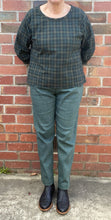 Load image into Gallery viewer, Berserk Green Overdye denim Capri pants