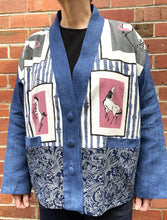 Load image into Gallery viewer, Berserk Mid century Horses Kimono jacket