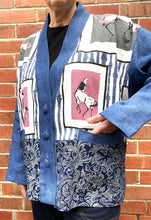 Load image into Gallery viewer, Berserk Mid century Horses Kimono jacket