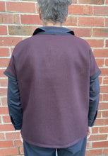 Load image into Gallery viewer, Berserk Rider vest in Aubergine Wool