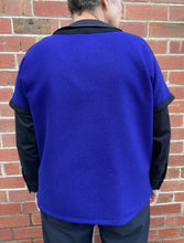 Load image into Gallery viewer, Berserk Rider vest in Royal Blue weave Wool