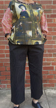 Load image into Gallery viewer, Berserk Black pinstripe viscose band pants