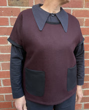 Load image into Gallery viewer, Berserk Rider vest in Aubergine Wool