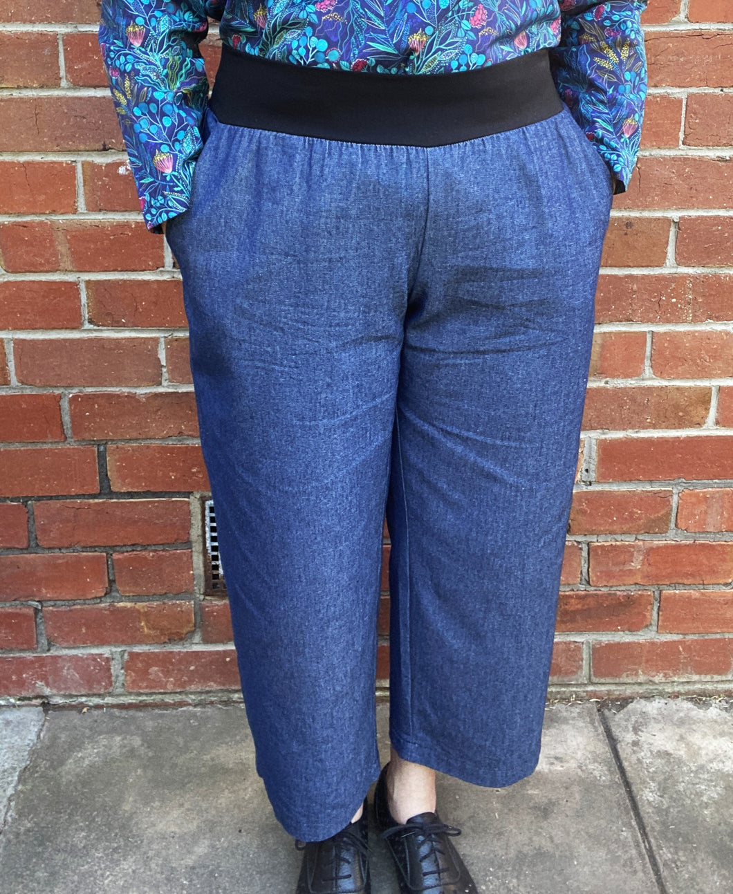 Berserk Light drapey Denim band pants