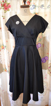 Load image into Gallery viewer, Kathleen Black dress with brooch
