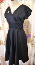 Load image into Gallery viewer, Kathleen Black dress with brooch