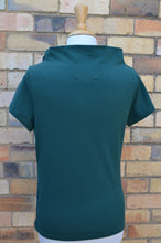 Load image into Gallery viewer, Berserk Bottle Green Cotton Elastane Cowl T Shirt