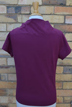 Load image into Gallery viewer, Berserk Burgundy Cotton Elastane Cowl T Shirt