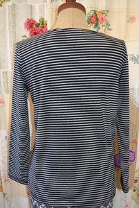 Berserk Black and Grey stripe cotton Long sleeve T