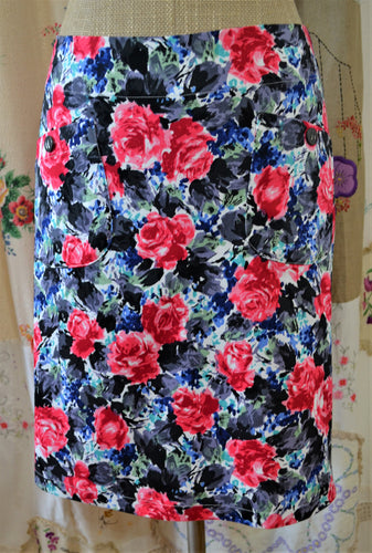 Berserk Floral Carpet Stretch Cotton pocket Skirt