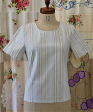 Load image into Gallery viewer, Berserk Sand Stripe cotton Keyhole Top